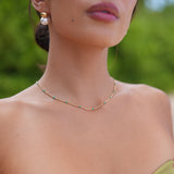 Marlene – Collana dorata semplice con profilo liscio