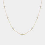 Veronica – Catenina sottile in argento con pendente verticale