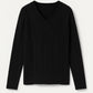 SUNNIVA | V-NECK CABLE-KNIT SWEATER
