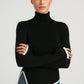 AUREOLE | FLARED-SLEEVE TURTONLECK KNIT SWEATER