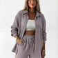 Elara | Cotton 2-Piece Set – Shirt & Shorts