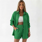 Elara | Cotton 2-Piece Set – Shirt & Shorts