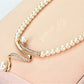 Set collana e orecchini con perle naturali
