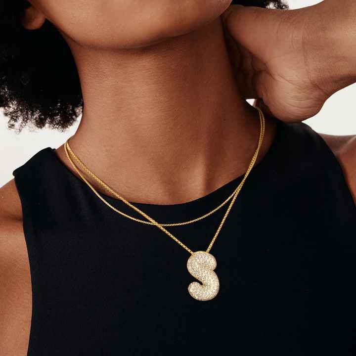 Melanie – Collana dorata con doppio cuore