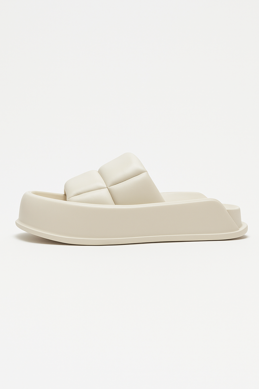 Handmade Sheepskin Leather Platform Sandals