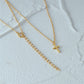 Elena – Collana doppia in argento con pendente