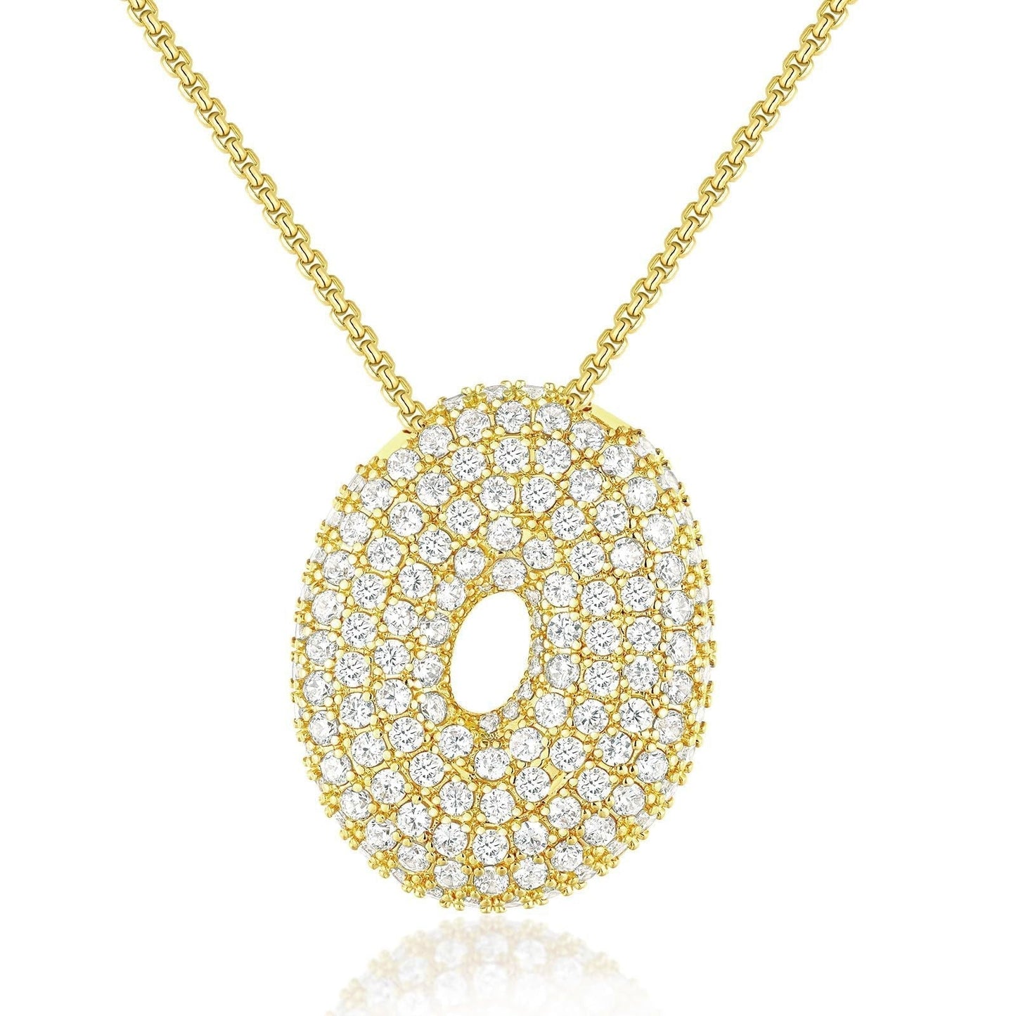 Frieda – Catena in oro con ciondolo organico