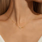 Carina – Collana delicata in argento con piccolo pendente circolare
