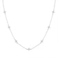 Veronica – Catenina sottile in argento con pendente verticale