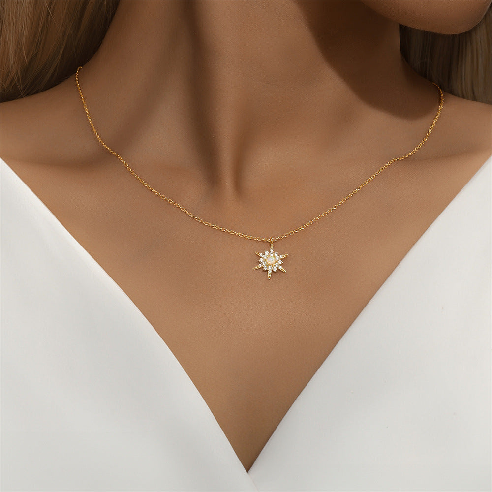 Amélie – Collana delicata in argento con pendente rotondo