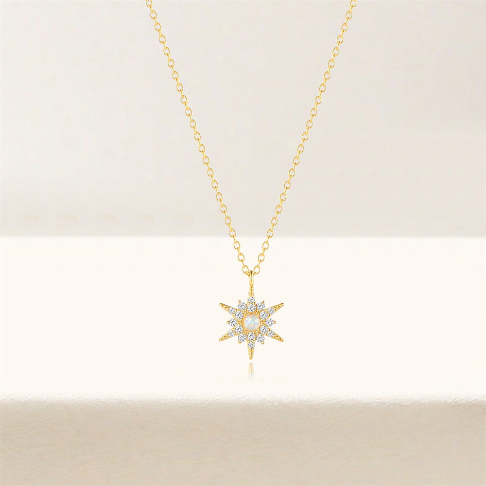 Amélie – Collana delicata in argento con pendente rotondo