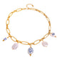 Lena - Collana in oro con dettagli in pietra.