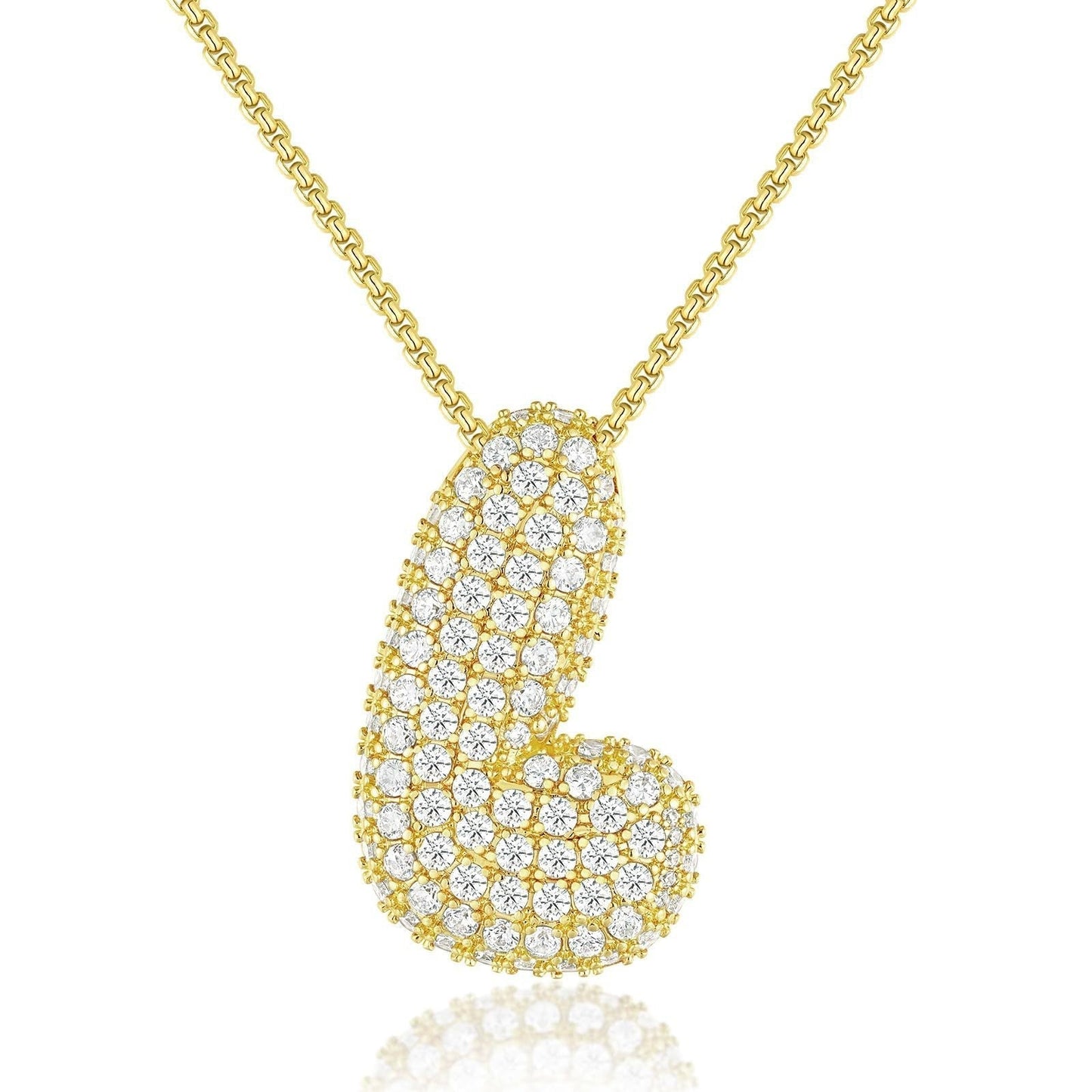 Frieda – Catena in oro con ciondolo organico