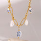 Lena – Collana in oro con pietre scintillanti.