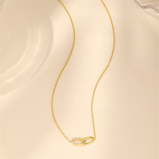 Carina – Collana delicata in argento con piccolo pendente circolare
