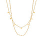 Helena – Collana discreta in oro con ciondolo geometrico.