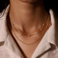 Veronica – Catenina sottile in argento con pendente verticale