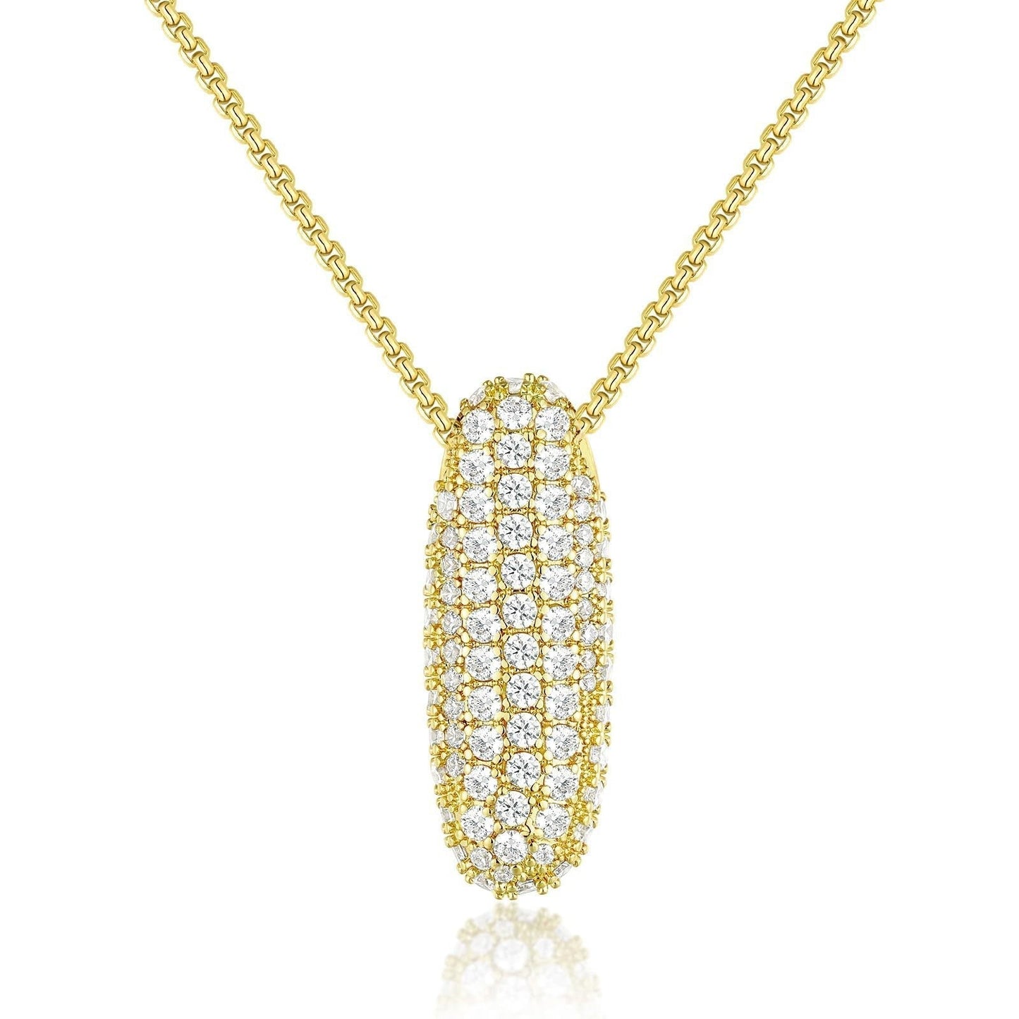 Frieda – Catena in oro con ciondolo organico