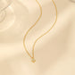 Lina – Collana in argento delicata con medaglione rotondo