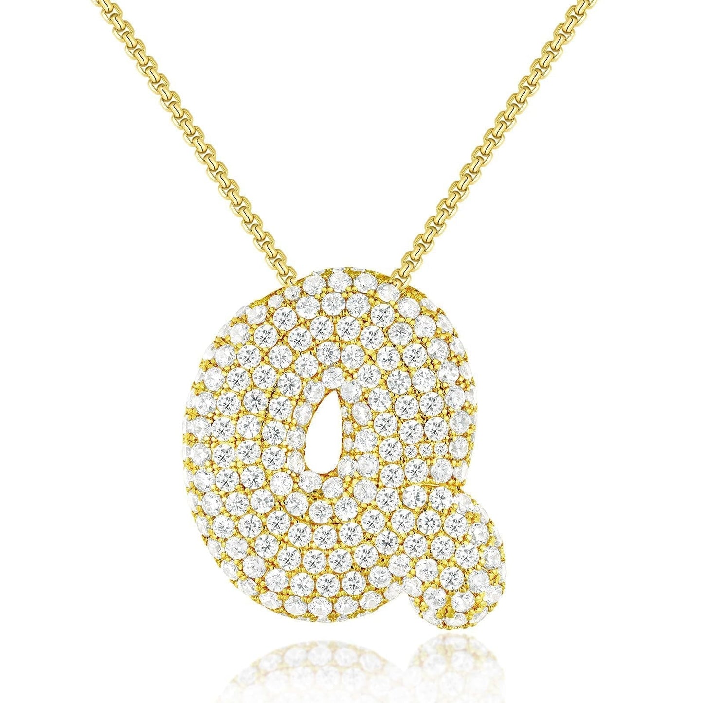 Frieda – Catena in oro con ciondolo organico