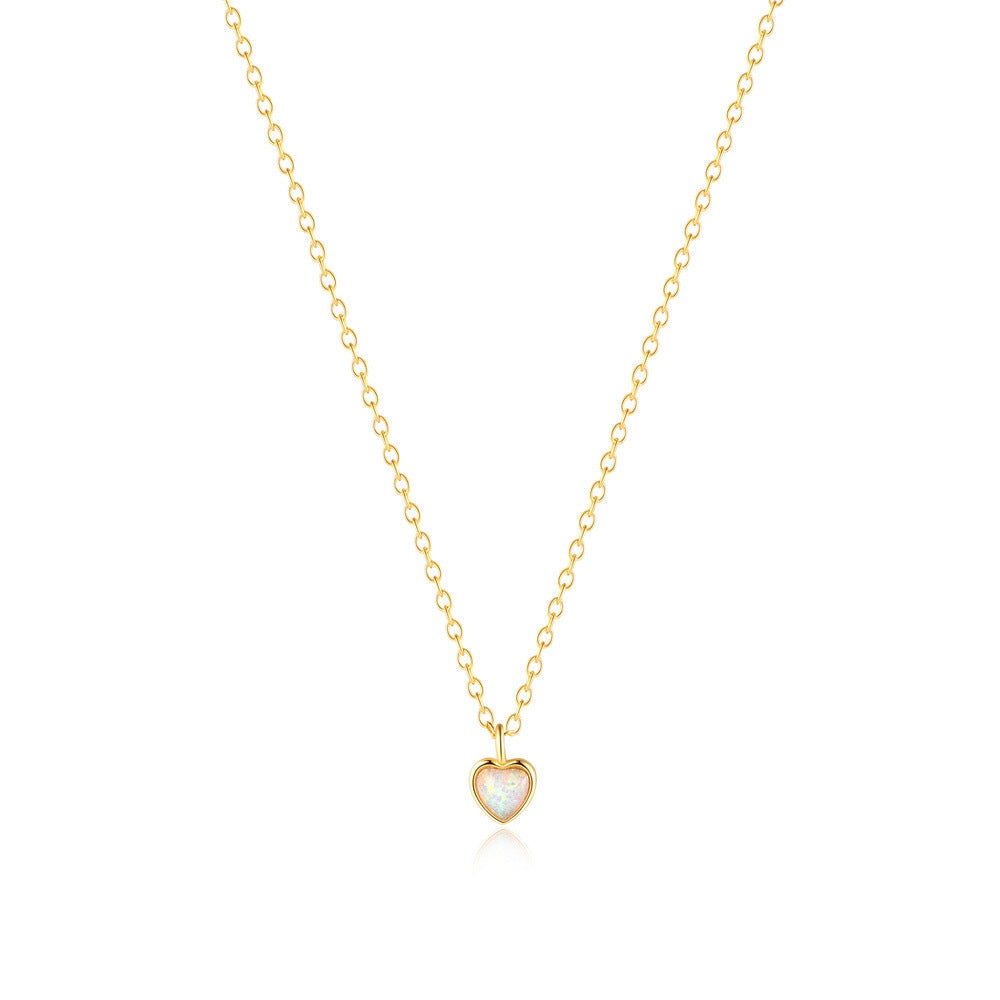 Helena – Collana delicata in argento con piccolo cuore