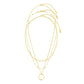 Ruth – Collana dorata con pendente strutturato