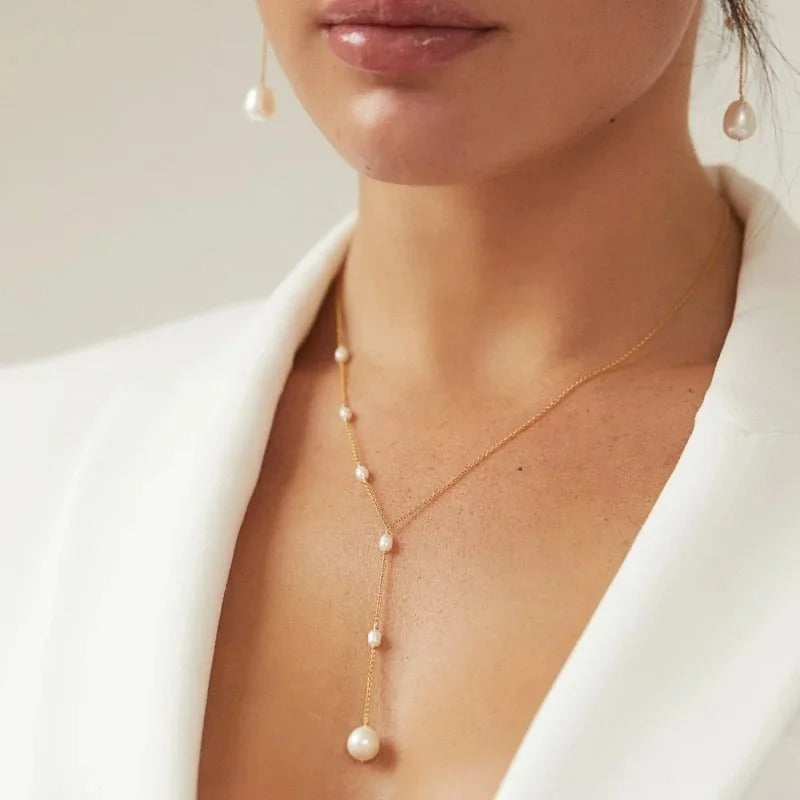 Annika – Collana vintage con perline pendenti
