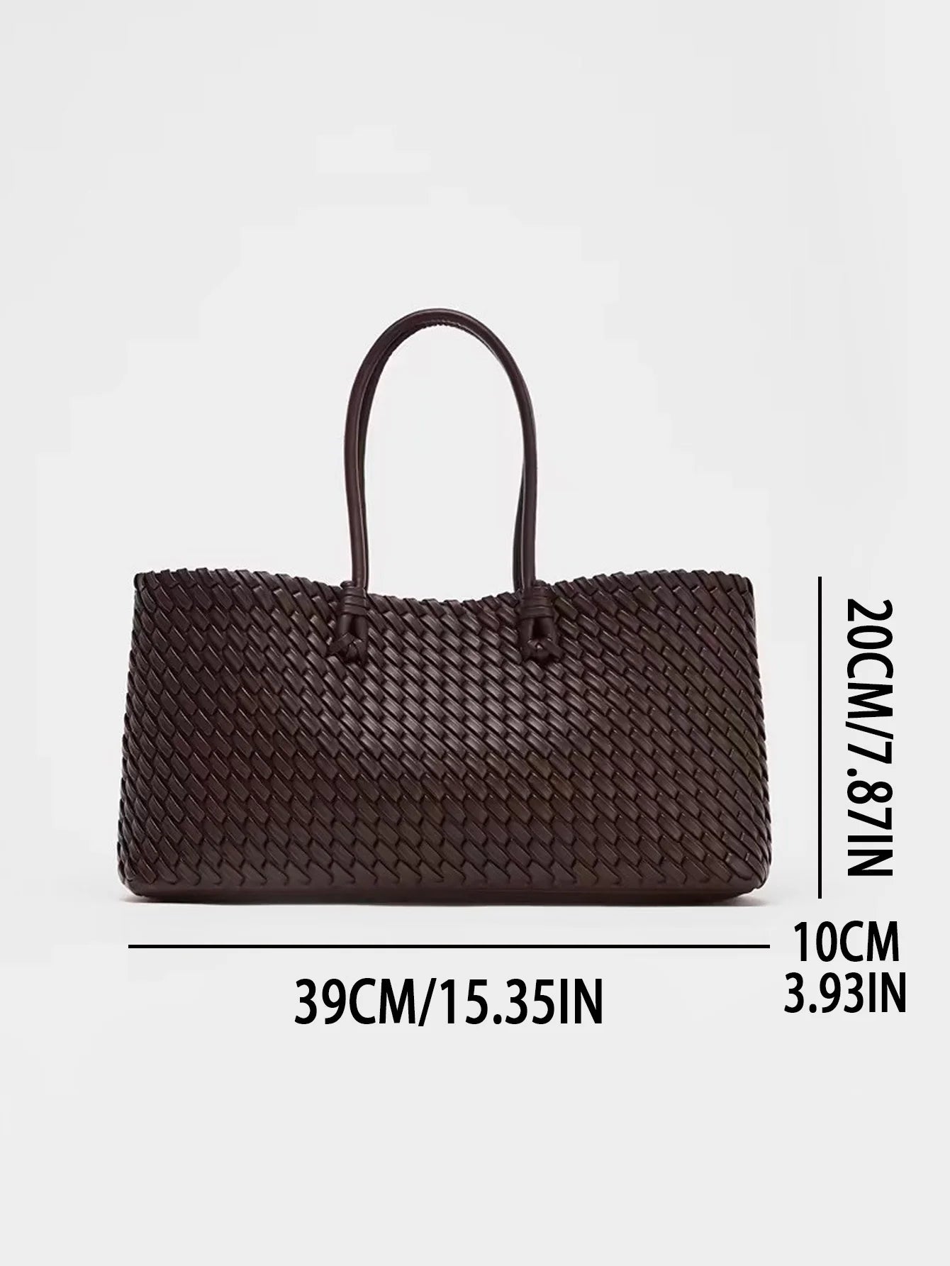 Woven Large Capacity Tote Bag | Luxury Shoulder & Handheld Shopper for Women