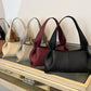 French Pleated Leather Underarm Bag for Women | Luxury Lightweight Shoulder Handbag – Elisa London