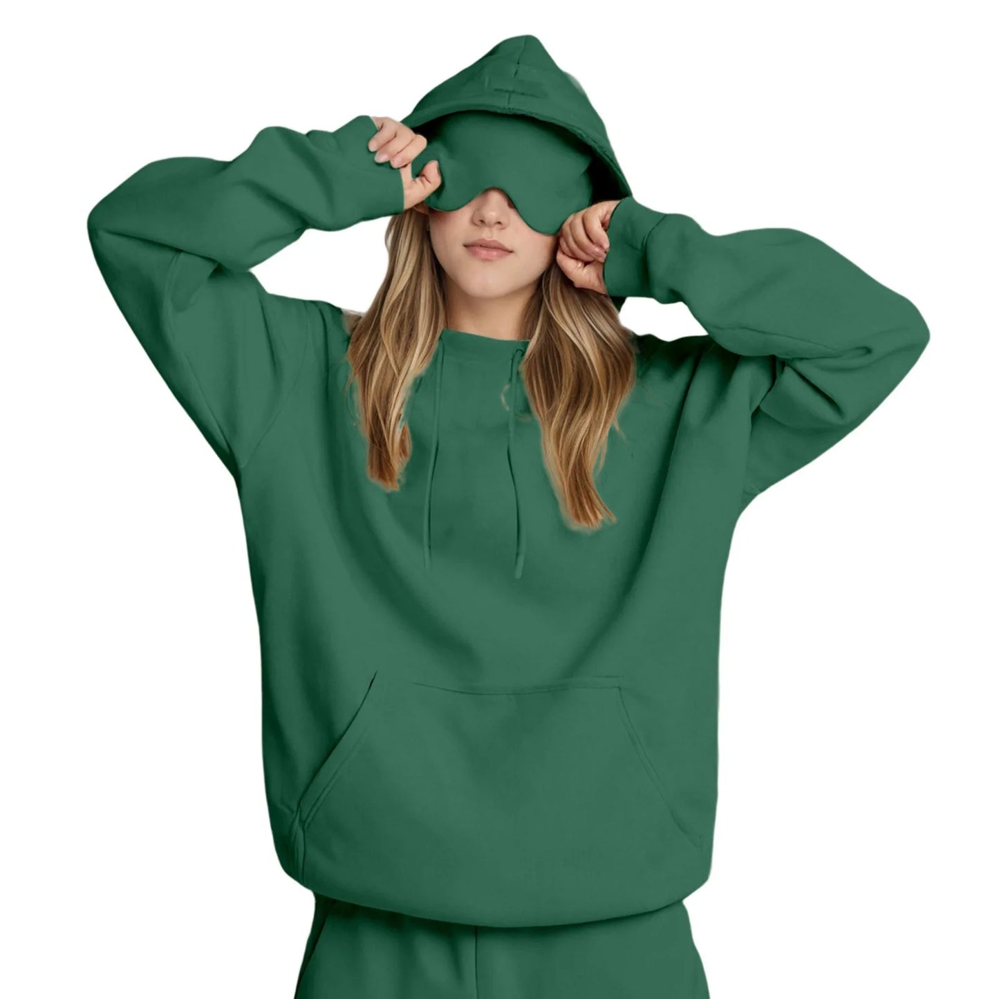 The Dream Hoodie – Women’s Oversized Hoodie with Built-in Eye Mask for Sleep & Travel