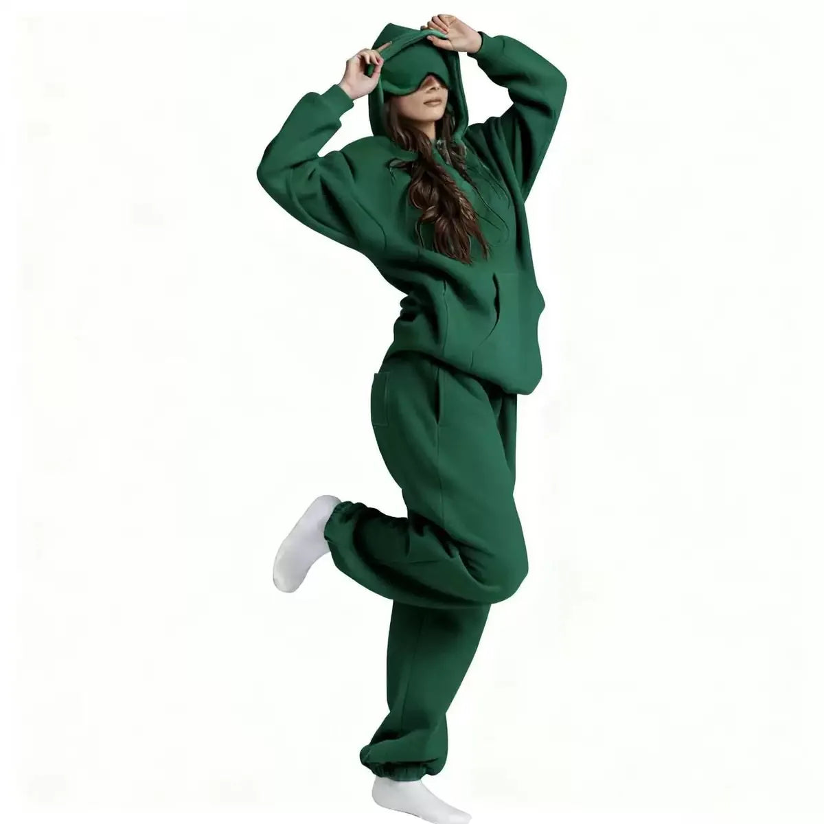 The Dream Hoodie – Women’s Oversized Hoodie with Built-in Eye Mask for Sleep & Travel
