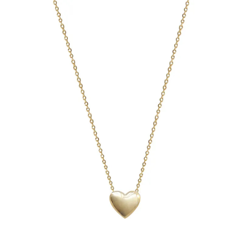 Klara – Collana dorata con pendente rotondo