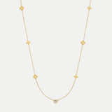 Carina – Collana dorata con accenti colorati