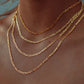 Valerie – Gold necklace with simple link structure