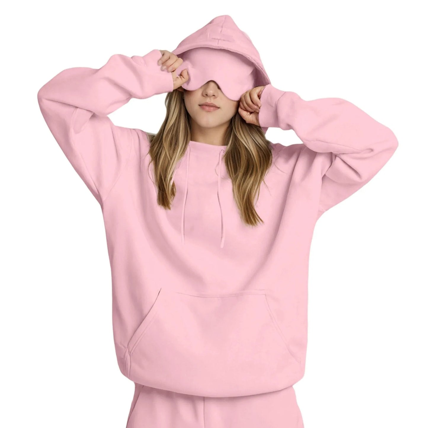 The Dream Hoodie – Women’s Oversized Hoodie with Built-in Eye Mask for Sleep & Travel