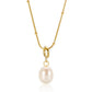 Pavlina – Collana dorata con pendente in perla
