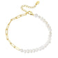 Livia – Collana dorata delicata con struttura a maglie