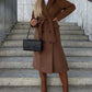 GWYNETH | LONG LAPEL BUTTON-FRONT COAT