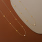 Carina – Collana dorata con accenti colorati