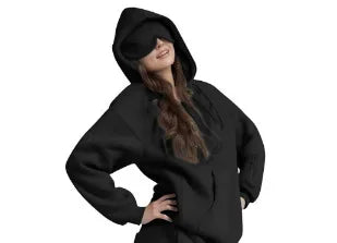 The Dream Hoodie – Women’s Oversized Hoodie with Built-in Eye Mask for Sleep & Travel