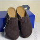 Retro Leather Mule Sandals for Women & Men | Casual Anti-Slip Beach Shoes – Elisa London