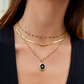 Elisa-Marie – Collana dorata delicatamente curva