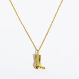 Jasmina – Collana dorata con pendente a iniziale