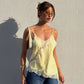 Women's Asymmetrical Lace Cami Top – Sleeveless Backless Y2K Slip Tank