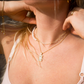 Livia – Collana dorata delicata con struttura a maglie