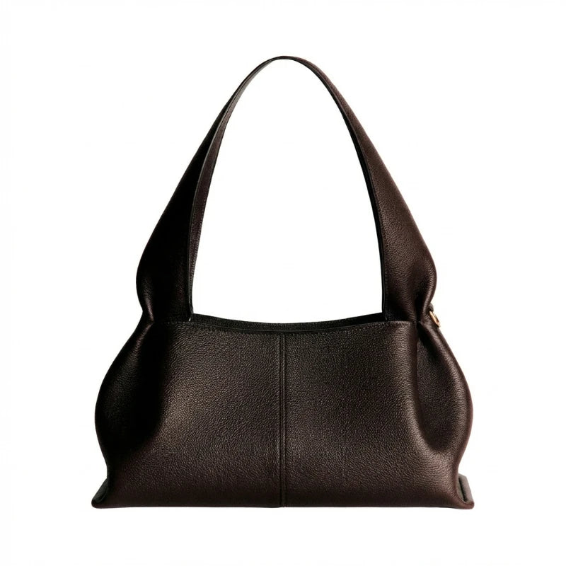 French Pleated Leather Underarm Bag for Women | Luxury Lightweight Shoulder Handbag – Elisa London