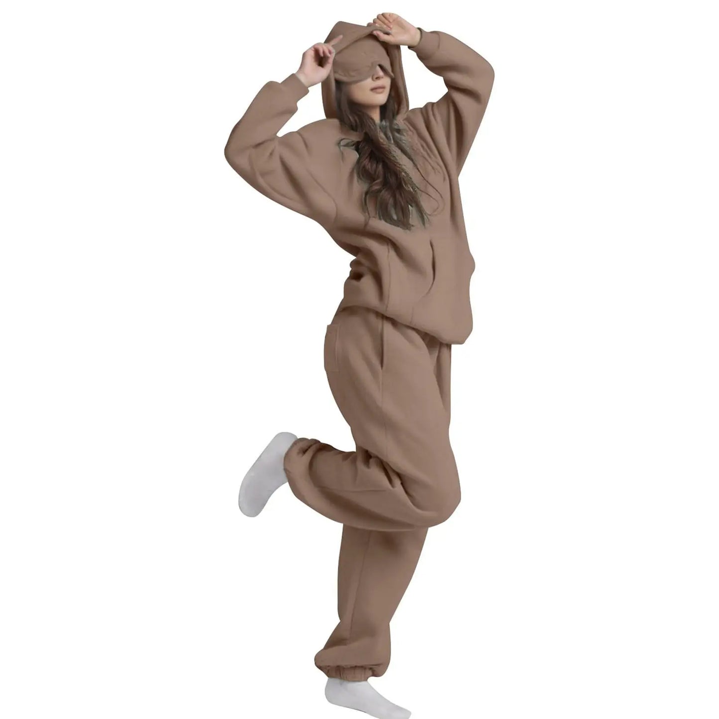 The Dream Hoodie – Women’s Oversized Hoodie with Built-in Eye Mask for Sleep & Travel