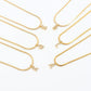 Eva – Gold necklace with initial pendant