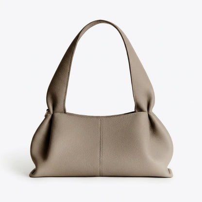 French Pleated Leather Underarm Bag for Women | Luxury Lightweight Shoulder Handbag – Elisa London