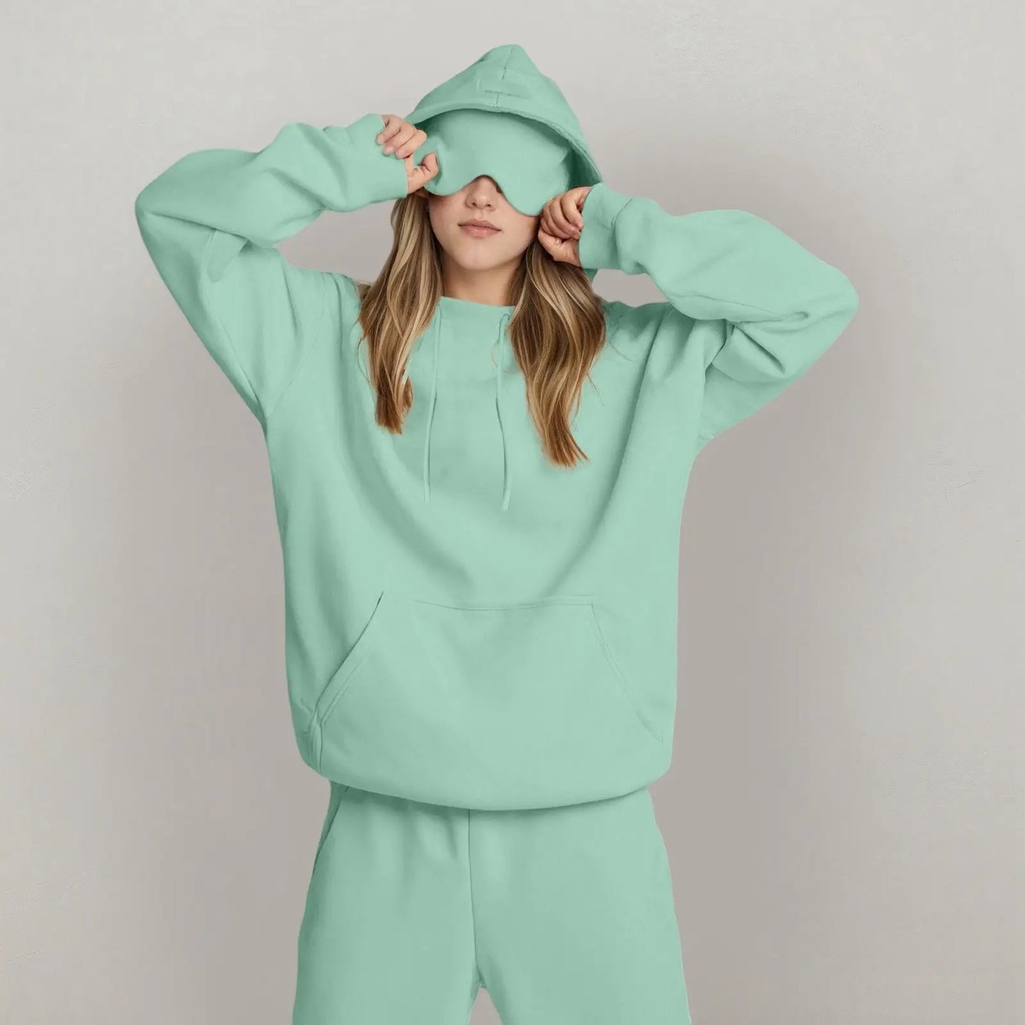 The Dream Hoodie – Women’s Oversized Hoodie with Built-in Eye Mask for Sleep & Travel